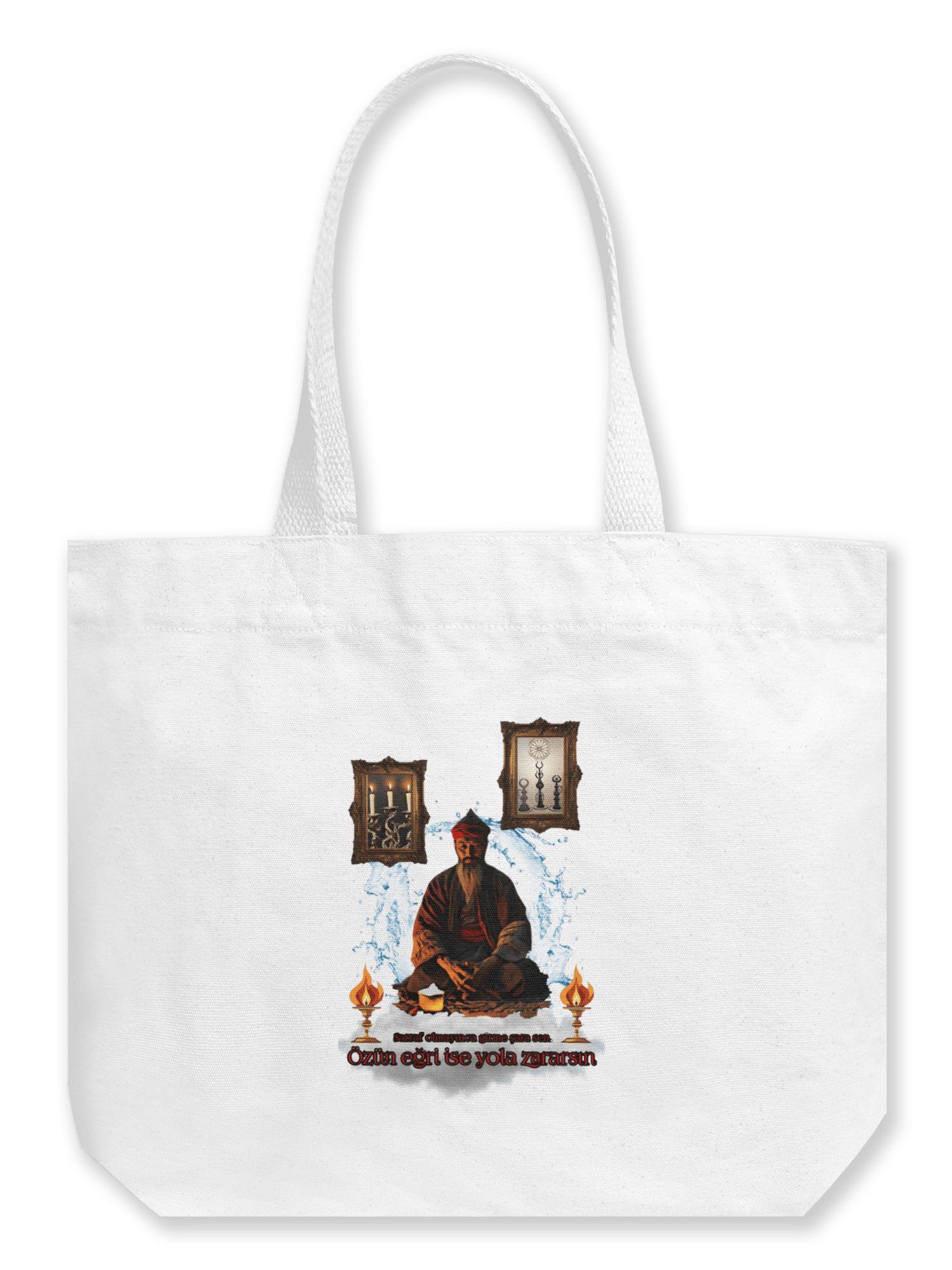 Bilge kişi  Büyük Kanvas Çanta 4021157